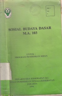 Sosial budaya dasar M.A 103