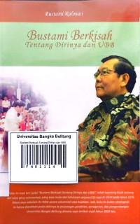 Bustami berkisah tentang dirinya dan UBB