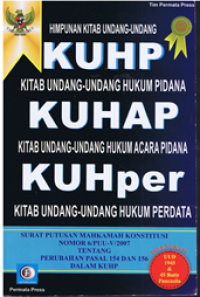 Himpunan kitab undang-undang KUHP, KUHAP, dan KUHper