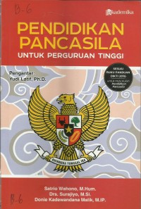 Pendidikan pancasila untuk perguruan tinggi