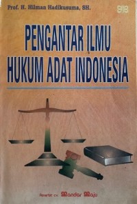 Pengantar Ilmu Hukum Adat Indonesia